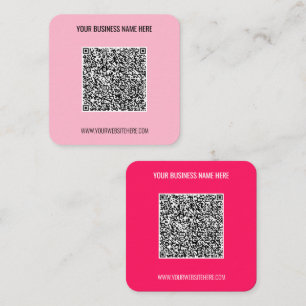 Carré QR Code Scan Info Carte de visite de texte Choisir