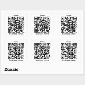 Carré QR Sticker Template (Feuille)