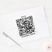 Carré QR Sticker Template (Enveloppe)