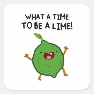 Carré Quelle Époque D'Être Un Sticker À Jeu De Fruit