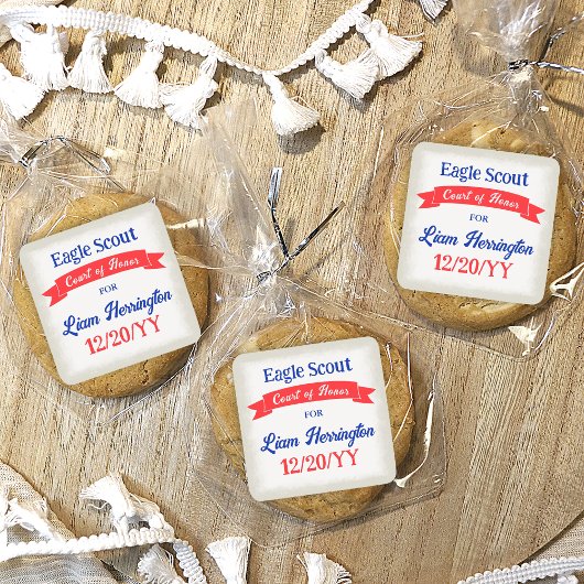 Carré Red White Blue Celebration Sticker