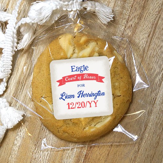 Carré Red White Blue Celebration Sticker