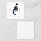 Carré Renard sur corde, carte de visite shibari (Devant / Derrière)