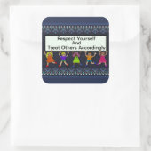 Carré Respect Yourself Sticker (Sac)