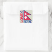 Carré Restez fort Sticker Népal (Sac)