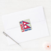Carré Restez fort Sticker Népal (Enveloppe)