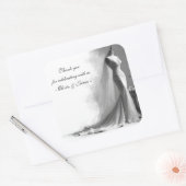 Carré Romantic Bridal Sketch Wedding Sticker - Perfume (Enveloppe)