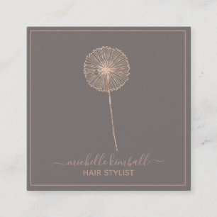 Carré Rose Gold Signature Dandelion Carte de visite ca