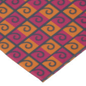 Carré rouge et orange Halloween Couleurs nappes (Angle)