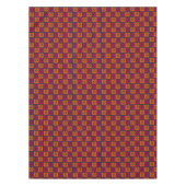 Carré rouge et orange Halloween Couleurs nappes (Devant)