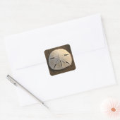 Carré Sable Dollar Sticker Coquille Décalage Personnalis (Enveloppe)