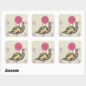 Carré Sadie le Sticker de l'escargot (Feuille)