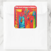 Carré Safari Pals Abstract Sticker (Sac)