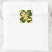 Carré Saint Patrick’s Day Art Nouveau Angel - Sticker (Sac)