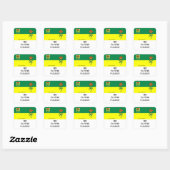 Carré Saskatchewan No Flyers Please mail Box Sticker (Feuille)