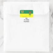 Carré Saskatchewan No Flyers Please mail Box Sticker (Sac)