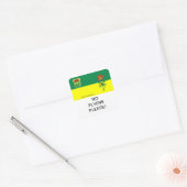 Carré Saskatchewan No Flyers Please mail Box Sticker (Enveloppe)