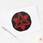 Carré Sasuke Sharingan Sticker (Enveloppe)
