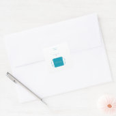 Carré Scan Me QR Code Sticker Wedding Envelope Seal  (Enveloppe)