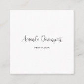 Carré Script tendance + Modèle de carte de visite Dongle (Devant)