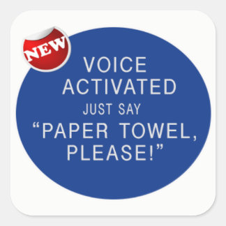 Carré Sèche-mains activés par la voix Sticker Prank