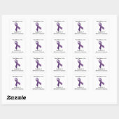Carré Sensibilisation à la maladie d'Alzheimer - Sticker (Feuille)