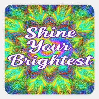 Carré Shine Your Brightest –Kaleidoscope Sticker