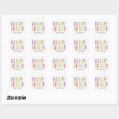 Carré Simplement Simplement Sticker Joyeux et Lumineux H (Feuille)