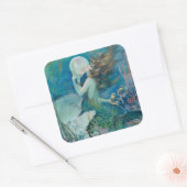 Carré Sirène vintage avec Sticker Pearl (Enveloppe)