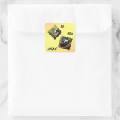 Carré Sloth "Be You Unique", Sticker (Sac)