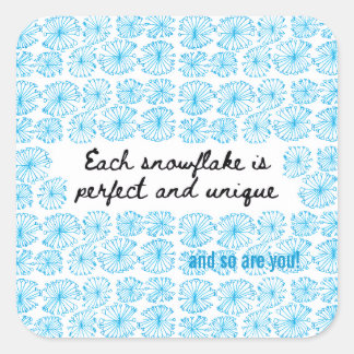 Carré Snowflake Sticker