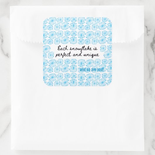 Carré Snowflake Sticker (Sac)