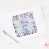 Carré Sous le Sticker Merci de mer (Enveloppe)