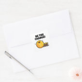 Carré Soyez Le Changer Sticker De Pun D'Argent (Enveloppe)