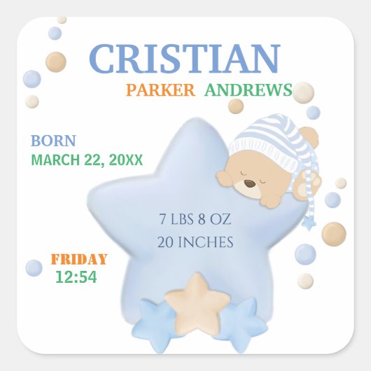 Carré Sticker (Devant)