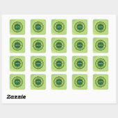 Carré Sticker 100% Satisfaction Garantie (Feuille)