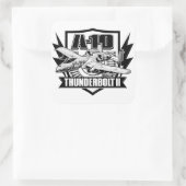 Carré Sticker A-10 Thunderbolt II Classic Round Sticker (Sac)