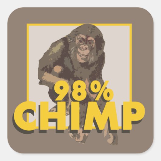 Carré Sticker à 98 % (Devant)
