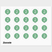 Carré Sticker à ballon - Clover (Feuille)