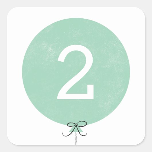 Carré Sticker à ballon - Monnaie (Devant)