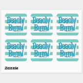 Carré Sticker à cloche de plage (Feuille)