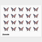 Carré Sticker à drapeau à queue noire américain (Feuille)