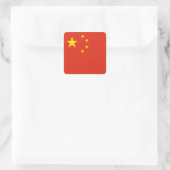 Carré Sticker à drapeau chinois (Sac)