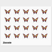 Carré Sticker à drapeau Espana Swallowtail (Feuille)