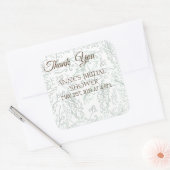 Carré Sticker à Fêtes des mariées botaniques (Enveloppe)