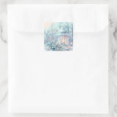 Carré Sticker à lanterne de Noël (Sac)