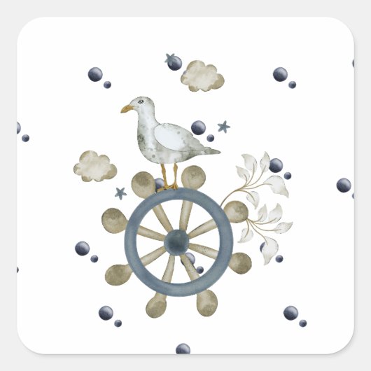 Carré Sticker À Marée (Devant)