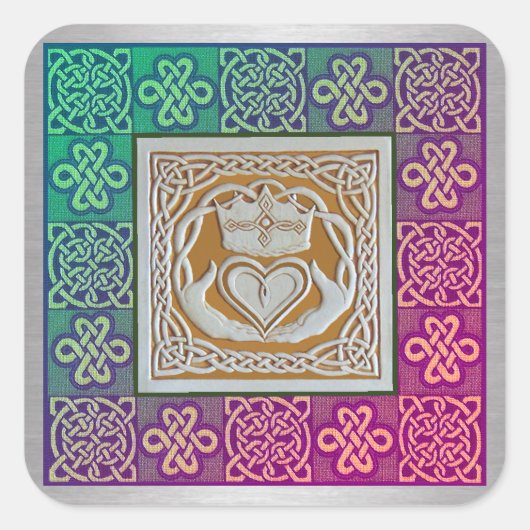 Carré Sticker à noeuds celtiques (Devant)