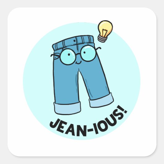 Carré Sticker à pantalon Jean-ious Denim (Devant)