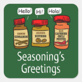 Carré Sticker à pistolet de vacances amusant de Seasonin (Devant)